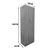 Ντουλάπα δίφυλλη Athos pakoworld σε sonoma-λευκή απόχρωση 60x42x180εκ |  Ντουλάπες ρούχων στο espiti