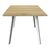 Τραπέζι Squaro pakoworld sonoma mdf με λευκά μεταλλικά πόδια 80x80x75εκ |  Τραπέζια στο espiti