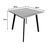 Τραπέζι Squaro pakoworld sonoma mdf με λευκά μεταλλικά πόδια 80x80x75εκ |  Τραπέζια στο espiti