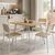 Τραπέζι Squaro pakoworld sonoma mdf με λευκά μεταλλικά πόδια 80x80x75εκ |  Τραπέζια στο espiti