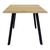 Τραπέζι Squaro pakoworld sonoma mdf με μαύρα μεταλλικά πόδια 80x80x75εκ |  Τραπέζια στο espiti
