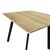 Τραπέζι Squaro pakoworld sonoma mdf με μαύρα μεταλλικά πόδια 80x80x75εκ |  Τραπέζια στο espiti