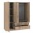 Ντουλάπα τρίφυλλη Royal pakoworld με συρτάρια sonoma 150x58x177εκ |  Ντουλάπες ρούχων στο espiti