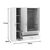Ντουλάπα τρίφυλλη Royal pakoworld με συρτάρια sonoma 150x58x177εκ |  Ντουλάπες ρούχων στο espiti