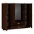 Ντουλάπα τετράφυλλη Royal pakoworld με συρτάρια wenge 200x58x177εκ |  Ντουλάπες ρούχων στο espiti
