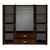 Ντουλάπα τετράφυλλη Royal pakoworld με συρτάρια wenge 200x58x177εκ |  Ντουλάπες ρούχων στο espiti