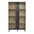 Βιβλιοθήκη Zezan pakoworld σε sonoma-ανθρακί απόχρωση 114x30x200.5εκ |  Βιβλιοθήκες στο espiti