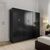 Ντουλάπα εξάφυλλη Athos pakoworld wenge 240x42x180εκ |  Ντουλάπες ρούχων στο espiti