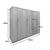 Ντουλάπα εξάφυλλη Athos I pakoworld sonoma 240x42x180εκ |  Ντουλάπες ρούχων στο espiti