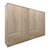 Ντουλάπα οχτάφυλλη Athos pakoworld sonoma 241x42x181εκ |  Ντουλάπες ρούχων στο espiti