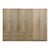 Ντουλάπα εξάφυλλη Athos pakoworld sonoma 240x42x180εκ |  Ντουλάπες ρούχων στο espiti
