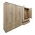 Ντουλάπα εξάφυλλη με συρτάρια Athos pakoworld sonoma 240x42x180εκ |  Ντουλάπες ρούχων στο espiti