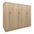 Ντουλάπα εξάφυλλη Athos ΙΙ pakoworld sonoma 240x42x180εκ |  Ντουλάπες ρούχων στο espiti