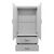 Ντουλάπα τετράφυλλη με πατάρι Athos pakoworld λευκή 160x42x240εκ |  Ντουλάπες ρούχων στο espiti