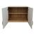Ντουλάπα εξάφυλλη με πατάρι Athos ΙΙ pakoworld sonoma-λευκή 240x42x240εκ |  Ντουλάπες ρούχων στο espiti