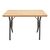 Τραπέζι Vertex pakoworld oak με μαύρα μεταλλικά πόδια 110x70x72εκ |  Τραπέζια στο espiti