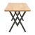 Τραπέζι Vertex pakoworld oak με μαύρα μεταλλικά πόδια 110x70x72εκ |  Τραπέζια στο espiti