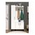 Stewehome Ντουλάπα από Συνθετικό ξύλο Λευκό 90x180x180 cm 159326 |  Καλόγεροι -Κρεμάστρες στο espiti