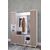 Stewehome Ντουλάπα εισόδου Λευκό 150x33x177 cm 892322 |  Καλόγεροι -Κρεμάστρες στο espiti