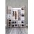 Stewehome Ντουλάπα εισόδου Λευκό 150x33x177 cm 892322 |  Καλόγεροι -Κρεμάστρες στο espiti