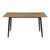 Τραπέζι Loza pakoworld sonoma MDF με μαύρο μεταλλικό πόδι 140x80x73εκ |  Τραπέζια στο espiti