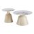Τραπέζια σαλονιού Sculpt pakoworld σετ 2τεμ μέταλλο cappuccino- sintered stone λευκό μαρμάρου |  Τραπεζάκια σαλονιού στο espiti