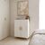 Ντουλάπι Tamera pakoworld λευκό με φυσική απόχρωση MDF 60x30x120εκ |  Ντουλάπες ρούχων στο espiti