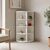 Γωνιακή ραφιέρα Benzal pakoworld λευκό MDF 80x30x120εκ |  Βιβλιοθήκες στο espiti
