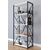 Stewehome Μεταλλική βιβλιοθήκη με 5 ράφια Λευκό 70x34x157 cm 911510 |  Βιβλιοθήκες στο espiti
