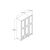 Stewehome Ντουλάπα με 3 πόρτες και συρτάρι στυλ country 118x45x45 cm 73431626 |  Ντουλάπες ρούχων στο espiti