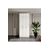 Stewehome Ντουλάπα με 3 πόρτες και ντουλάπι από MDF 105x52x52 cm 10314702 |  Ντουλάπες ρούχων στο espiti