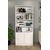 Stewehome Βιβλιοθήκη με 2 πόρτες και 4 ράφια 75x27x167 cm 75444816 |  Βιβλιοθήκες στο espiti