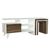 Stewehome Σύνθετο Τηλεόρασης Λευκό / Καρυδί 120x29.5x48.4 cm 857420 |  Έπιπλα τηλεόρασης στο espiti