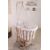 Stewehome Ξύλινο καλάθι λίκνισμα με σετ ύπνου 100x40x81 cm 679936 |  Παιδικά έπιπλα στο espiti