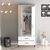 Stewehome Ντουλάπα με δύο πόρτες (T) Lidya / Λευκό 80x47x201 cm 324340 |  Ντουλάπες ρούχων στο espiti