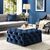 Stewehome τετράγωνο Chester Pouf (μπλε) 60x60 cm 806843 |  Πουφ στο espiti