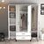 Stewehome Ντουλάπα με τέσσερις πόρτες (RTR) 160x47x201 cm 289430 |  Ντουλάπες ρούχων στο espiti