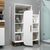 Stewehome Ντουλάπι πολλαπλών χρήσεων Λευκό 90x32x132 cm 487577 |  Βιβλιοθήκες στο espiti