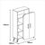 Stewehome Ντουλάπι πολλαπλών χρήσεων Λευκό 90x32x132 cm 487577 |  Βιβλιοθήκες στο espiti