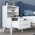 Stewehome Κομοδίνο ξύλινο με ράφια και συρτάρι 45x40x74.4 cm 841038 |  Κομοδίνα στο espiti