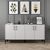 Stewehome Ξύλινος Μπουφές Μοντέρνος 160x35x78 cm 585724 |  Βιτρίνες - Έπιπλα εισόδου στο espiti