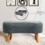 Stewehome Πουφ &amp; Παγκάκι με Ξύλινα Πόδια Κομψό Design λευκό 85x15x41 cm 418475 |  Πουφ στο espiti