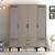 Stewehome Ντουλάπα με τέσσερις πόρτες (RTR) 160x47x201 cm 289430 |  Ντουλάπες ρούχων στο espiti