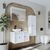 Stewehome Σετ Ντουλάπι Μπάνιου με Νιπτήρα MDF 3 Τεμ. 75x45x45 cm 739447 |  Στήλες Μπάνιου στο espiti