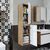 Stewehome Ντουλάπι Πετσετών Μπάνιου με Ράφια 35x30x130 cm 121384 |  Στήλες Μπάνιου στο espiti