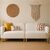 Stewehome Διθέσιος Καναπές Boho με Ξύλινα Πόδια &amp; Ύφασμα Μπεζ 211x78x75 cm 301279 |  Καναπέδες στο espiti