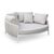 DAYBED 2ΘΕΣΙΟ MAVERICK HM6216.02 ΑΛΟΥΜΙΝΙΟ ΚΡΕΜ-ΜΠΕΖ OLEFIN & STRAPS 164x144x70Υ |  Ξαπλώστρες - Καρέκλες Παραλίας στο espiti