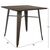 ΤΡΑΠΕΖΙ ΜΕΤΑΛΛΙΚΟ ΣΕ ΧΡΩΜΑ RUSTY ΚΑΙ ΞΥΛΟ HM0611.04 80x80x76εκ |  Τραπεζάκια σαλονιού στο espiti