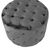 ΣΚΑΜΠΟ KASSIE  ΓΚΡΙ ΒΕΛΟΥΔΟ ΤΥΠΟΥ CHESTERFIELD HM8406.01 Φ60x43Υ εκ. |  Σκαμπώ στο espiti