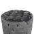 ΣΚΑΜΠΟ KASSIE  ΓΚΡΙ ΒΕΛΟΥΔΟ ΤΥΠΟΥ CHESTERFIELD HM8406.01 Φ60x43Υ εκ. |  Σκαμπώ στο espiti